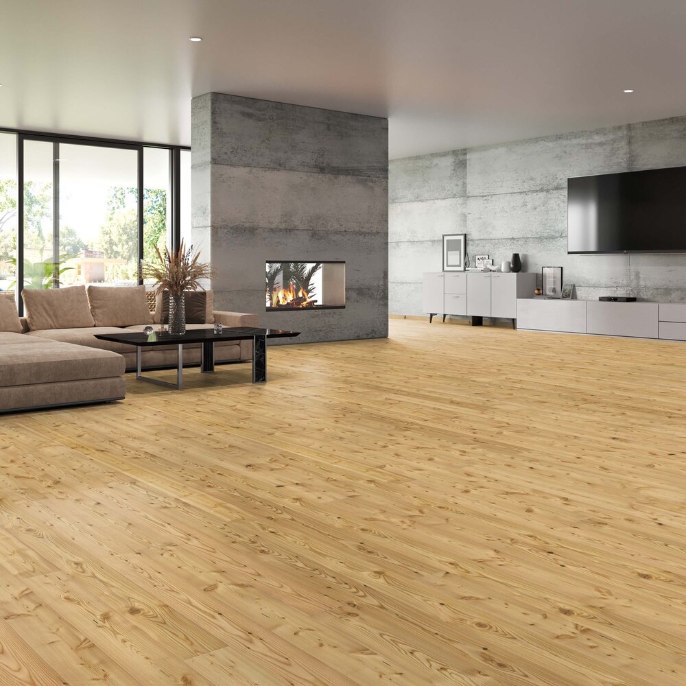 Referenz Lärchen-Landhausdiele in natürlicher Holzoptik